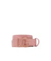 Dolce & Gabbana Dg Logo Buckle Belt In Pink