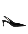 Dolce & Gabbana Tortoiseshell-print Patent Leather Slingbacks In Black
