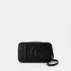 Dolce & Gabbana Embossed-logo Cross-body Bag In Black