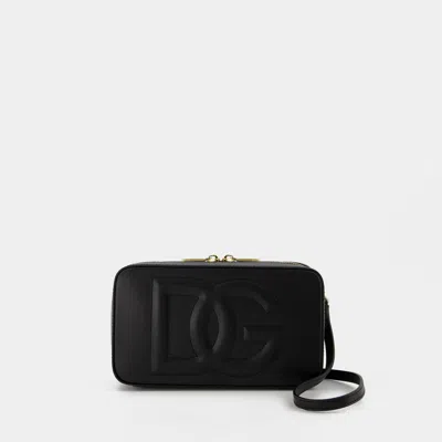 DOLCE & GABBANA DG LOGO CAMERA CROSSBODY - DOLCE & GABBANA -  BLACK - LEATHER