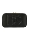 Dolce & Gabbana Small 3d-effect Logo Camera Bag In Black