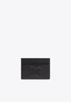 Dolce & Gabbana Small Zip-around Wallet In Calfskin With Raised Logo In Black