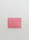 Dolce & Gabbana Dg Logo Cardholder In Pink