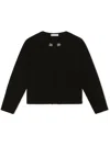 Dolce & Gabbana Dg Logo-branded Cashmere Top In Black