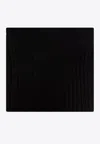 Dolce & Gabbana Rectangle Cashmere Scarf In Black