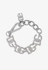 Dolce & Gabbana Dg Logo Chain Bracelet In Silver