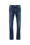 Dolce & Gabbana Distressed-effect Skinny Jeans In Blue