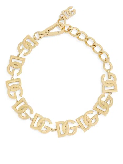 Dolce & Gabbana Dg Charm Necklace In Gold