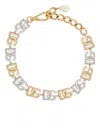 Dolce & Gabbana Interlock Logo Monogram Choker In Gold