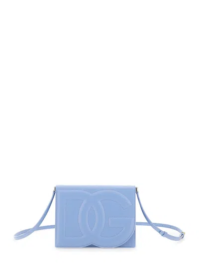 Dolce & Gabbana Dg Logo In Sugar Paper Blue