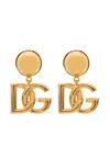 Dolce & Gabbana Dg Logo Drop Pendant Necklace In Gold