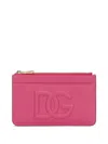 Dolce & Gabbana Medium Calfskin Card Holder With Dg Logo