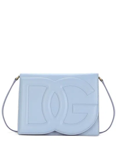 Dolce & Gabbana Dg Logo Cross Body Bag In Blue