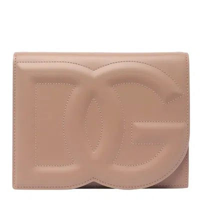Dolce & Gabbana Dg Logo Crossbody Handbag In Nude & Neutrals