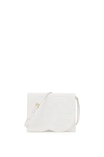 Dolce & Gabbana Dg Logo Crossbody Bag In Bianco