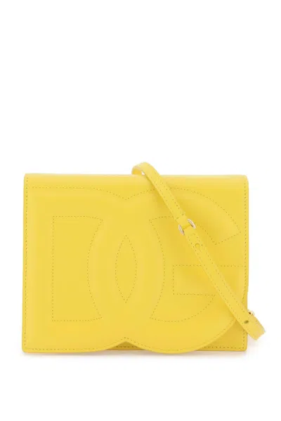 Dolce & Gabbana Dg Logo Crossbody Bag In Yellow