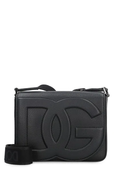 Dolce & Gabbana Medium-sized Dg Logo Shoulder Bag In Black
