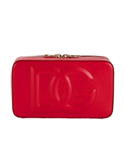 Dolce & Gabbana Dg Logo Crossbody Bag In Red