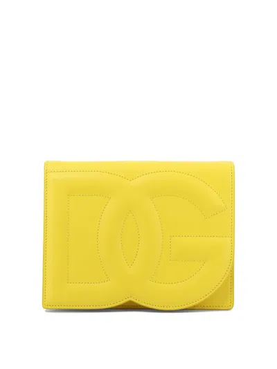 Dolce & Gabbana "dg Logo" Crossbody Bag In Yellow