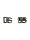 Dolce & Gabbana Monogram Logo Cufflinks Polished Finish In Metallic
