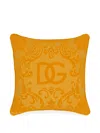 Dolce & Gabbana Cotton Terry Outdoor Cushion In Yellow