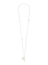 Dolce & Gabbana Dg Logo Drop Necklace For Men In Metallic