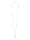 Dolce & Gabbana Dg Logo Drop Necklace For Men In Silver