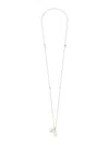 Dolce & Gabbana Dg Logo Drop Necklace For Men In Silver
