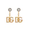 Dolce & Gabbana Rhinestone-embellished D & G Earrings