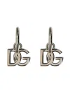 Dolce & Gabbana Dg Logo Earrings In Metallic