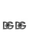 Dolce & Gabbana Dg-logo Earrings In Metallic