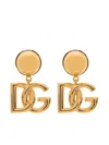 Dolce & Gabbana Dg Logo Drop Pendant Necklace In Gold