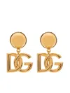 Dolce & Gabbana Dg Logo Drop Pendant Necklace In Gold