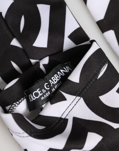 Dolce & Gabbana Dg Logo Elbow-length Mittens Gloves In Black