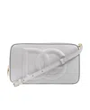 Dolce & Gabbana Dg Logo-embossed Leather Crossbody Bag In Gray