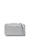 Dolce & Gabbana Dg Logo-embossed Leather Crossbody Bag In Grey