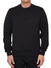 Dolce & Gabbana Men's Embossed Logo Detail Cotton Sweatshirt In Black In Black