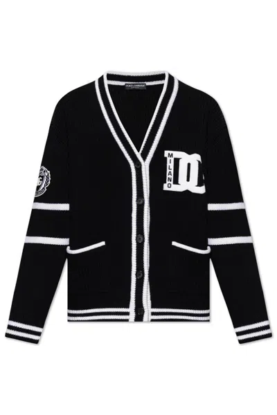 Dolce & Gabbana Cardigan In Black