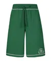 Dolce & Gabbana Logo-embroidered Jersey Track Shorts In Green