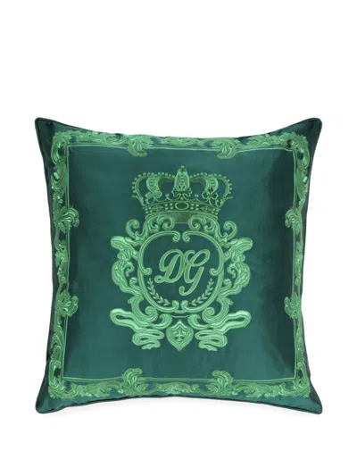 DOLCE & GABBANA DG-LOGO EMBROIDERED CUSHION (40CM X 40CM)