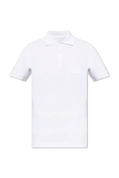 Dolce & Gabbana Dg Logo Embroidered Polo Shirt In White