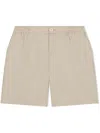 Dolce & Gabbana Embroidered Logo Shorts In Neutrals