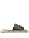 Dolce & Gabbana Dg Logo Espadrilles In Black