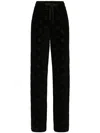 Dolce & Gabbana Jogginghose Mit Monogramm-print In Black