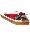 Dolce & Gabbana Floral Espadrille Slides