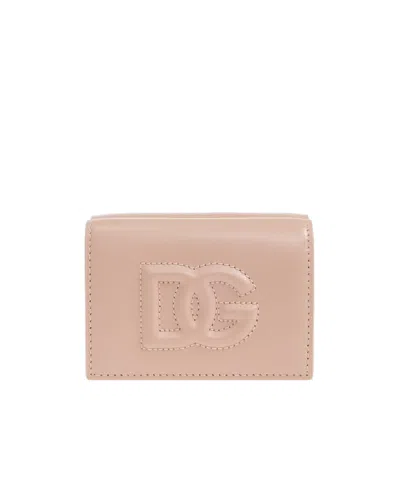 Dolce & Gabbana Dolce  Gabbana Dg Logo French Flap Wallet In Neutral