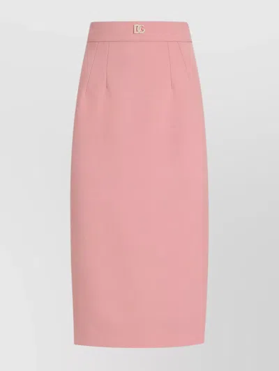 DOLCE & GABBANA DG LOGO HIGH-WAISTED PENCIL SKIRT