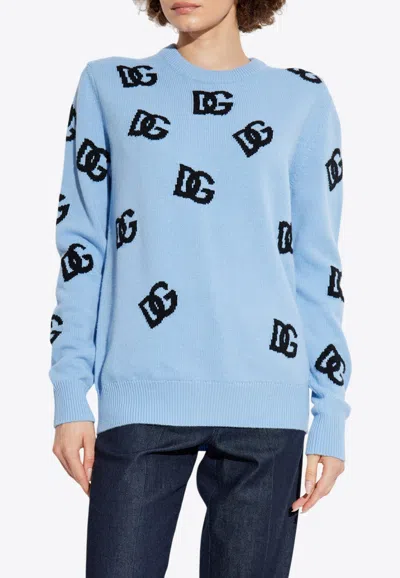 DOLCE & GABBANA DG LOGO INLAY SWEATER