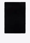 Dolce & Gabbana Dg Logo Jacquard Beach Towel In Black