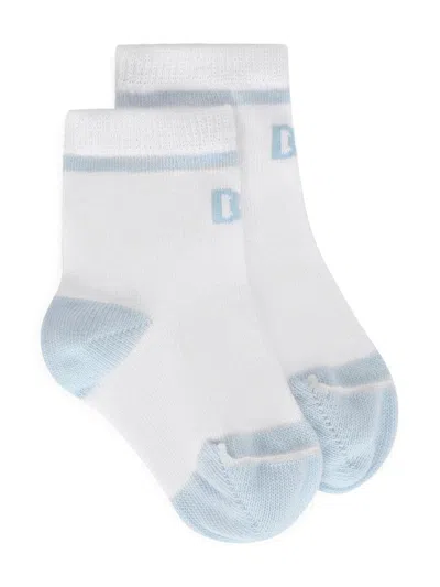 Dolce & Gabbana Babies' Logo-print Detail Socks In White